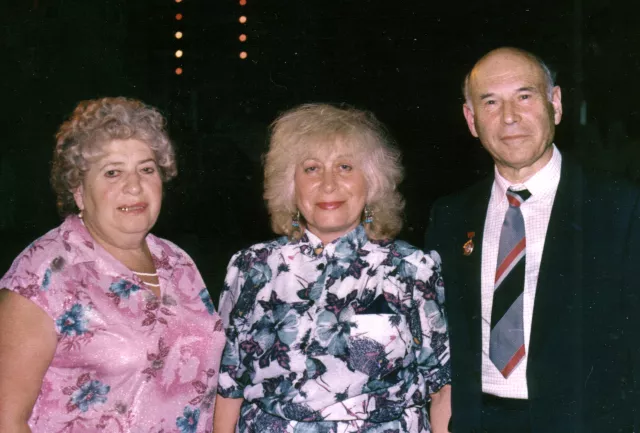 Miron Manilov, Evangelina Manilova and Raisa Manilova
