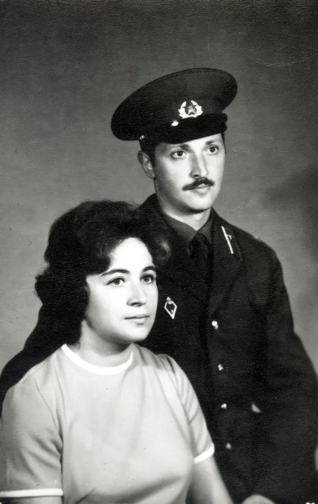 Serafima Staroselskaya with her husband Mikhail Lokshin
