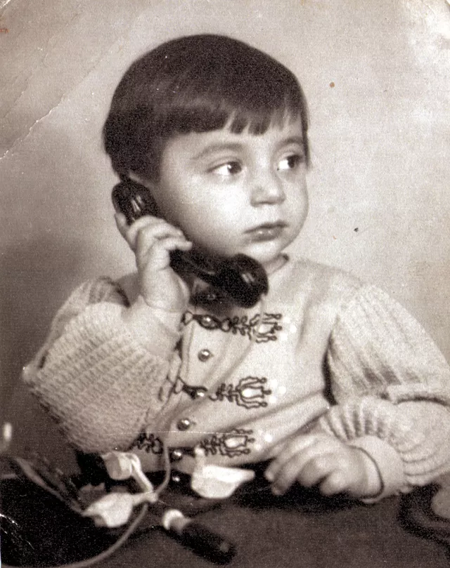 Peter Reisz as a small child