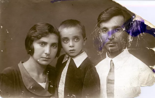 Lev and Ginda Rubenstein with son Boris