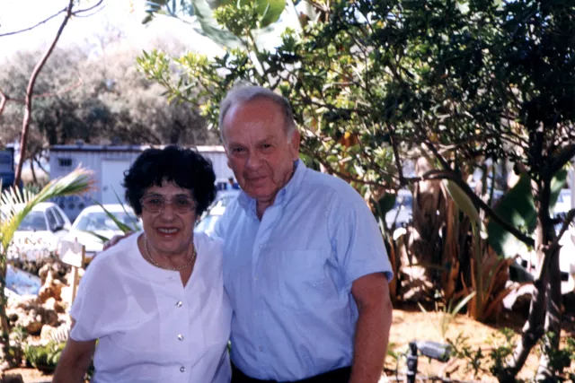 Alica Gazikova with Zigmund Diamant