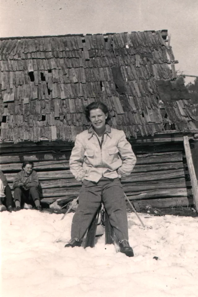 Agnesa Urbanova on a ski trip Agnesa Urbanova on a ski trip