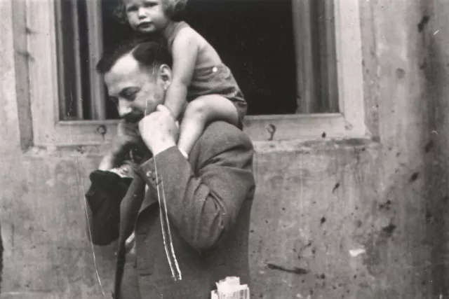 Agnesa Urbanova with her father, Ludovit Sandor