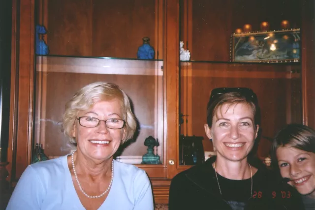 Agnesa Urbanova with her daughter Tatjana and her granddaughter Miriam