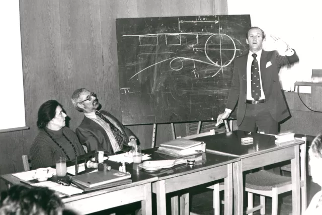 Gertrúda Milchová at work