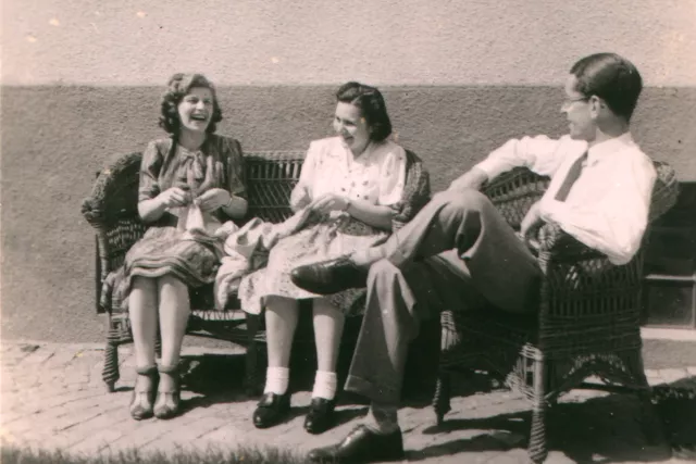 Magda Frkalova with her godfather and aunt Olga Pal