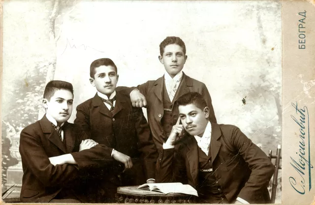 Matilda Cerge's granduncle Jakov Kalef and friends