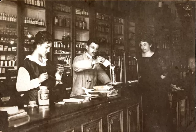 Mosa Moric Kalef working in a pharmacy Mosa Moric Kalef working in a pharmacy