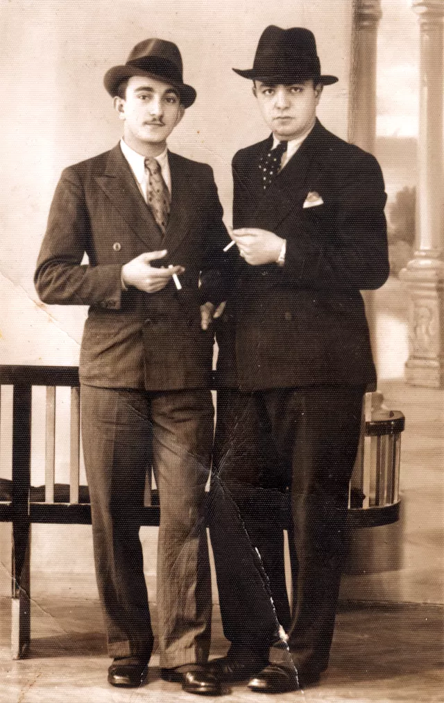 Mile Kalef with a friend