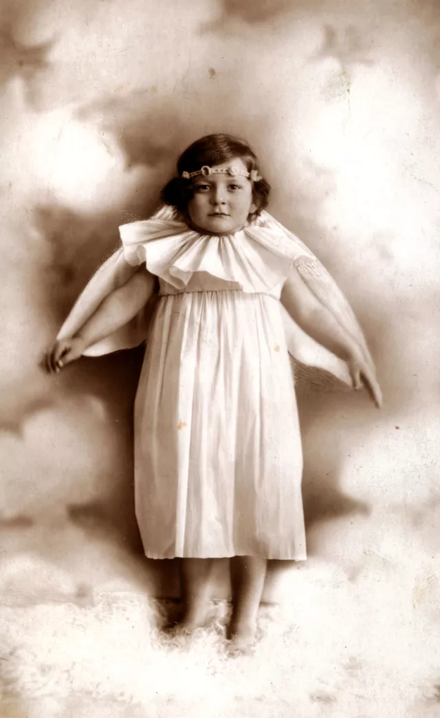 Matilda Cerge as a small child