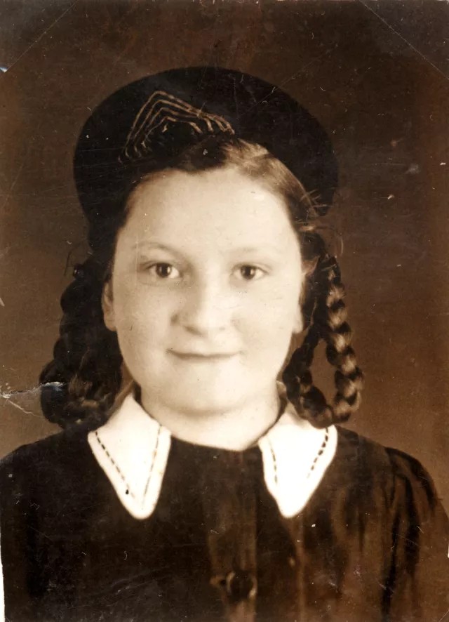 Matilda Cerge in her gymnasium uniform