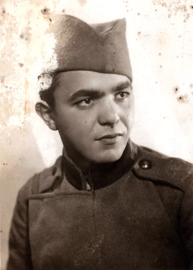 Mile Kalef in his army uniform Mile Kalef in his army uniform