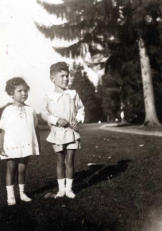 Die Geschwister Peter und Ellen Scheuer