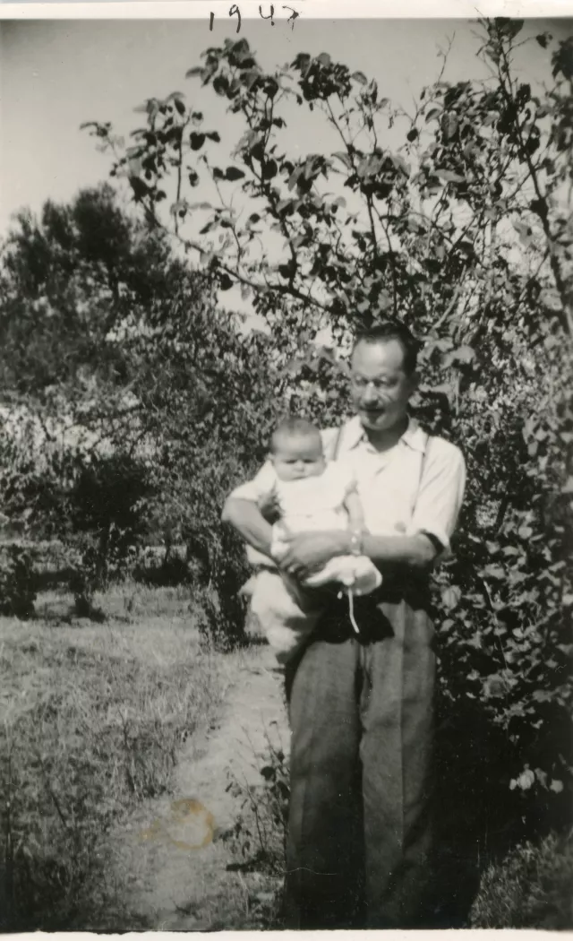 Eli Perahya and his son David Eli Perahya and his son David