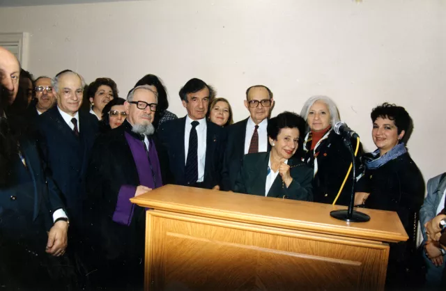 Eli & Klara Perahya with Elie Wiesel Eli & Klara Perahya with Elie Wiesel