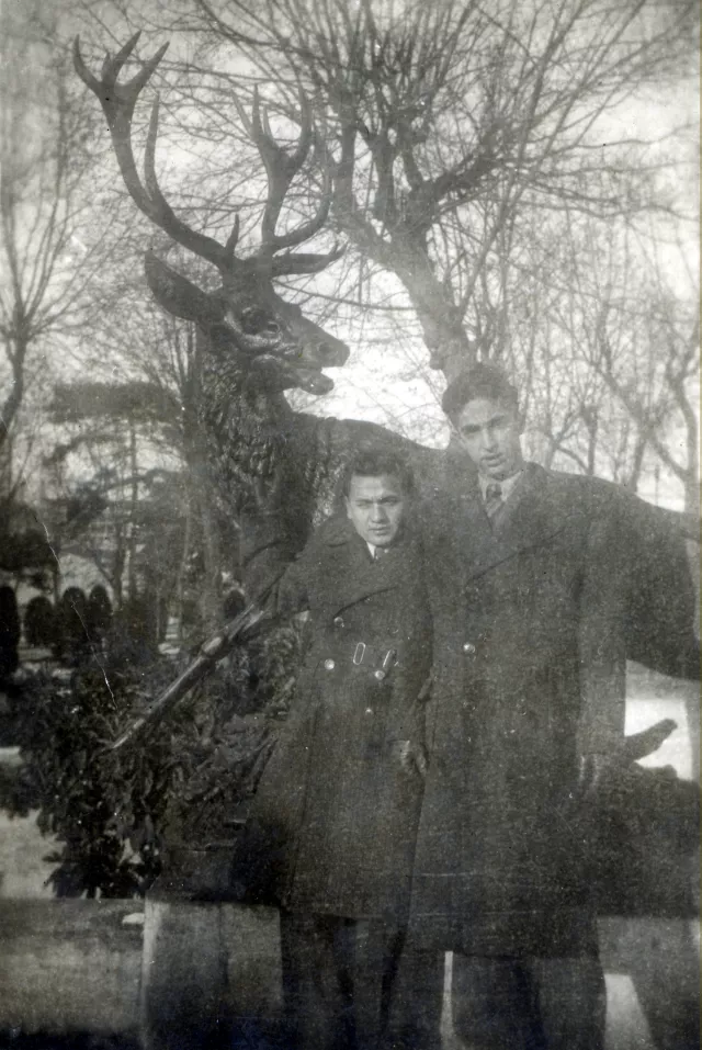 Harun Bozo's friend Jojo Bati and a friend