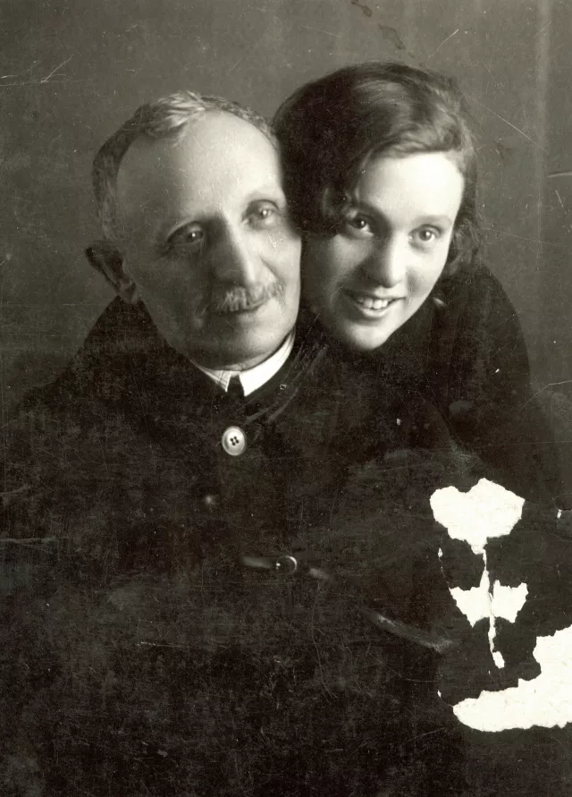 Maria Vulih and her father Lev Vulih Maria Vulih and her father Lev Vulih