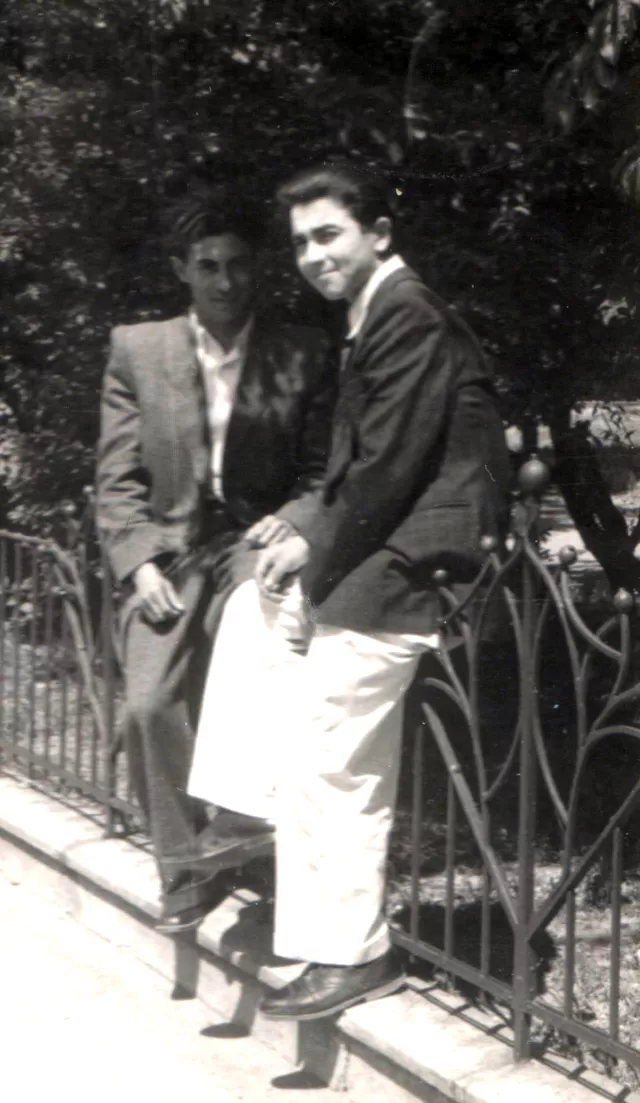 Neubauer Ignác egy barátjával, Schönberger Mojséval