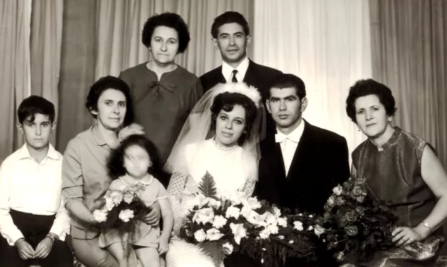 Neubauer Ignác a családja körében