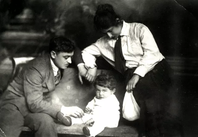 Lena Moiseyeva and her family