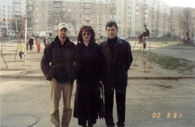 Vitali Geller with his family Vitali Geller with his family