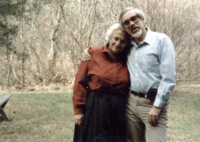 Ronia Finkelshtein with her nephew Sima Rabichkin