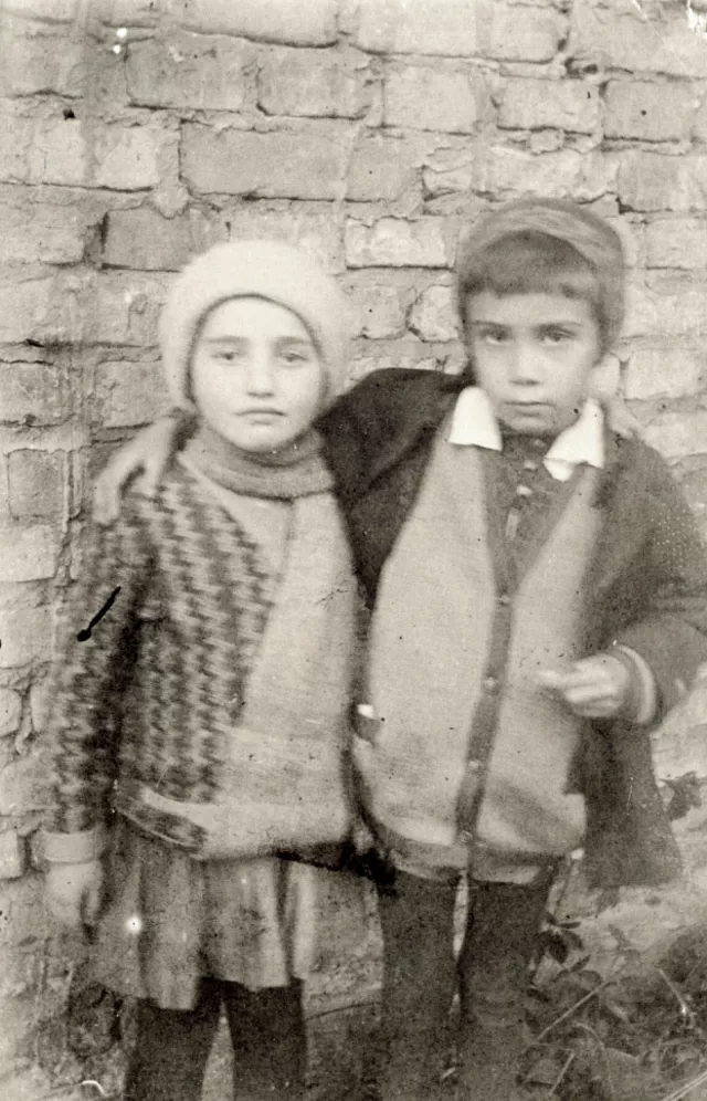 Ruvin Gitman with a friend