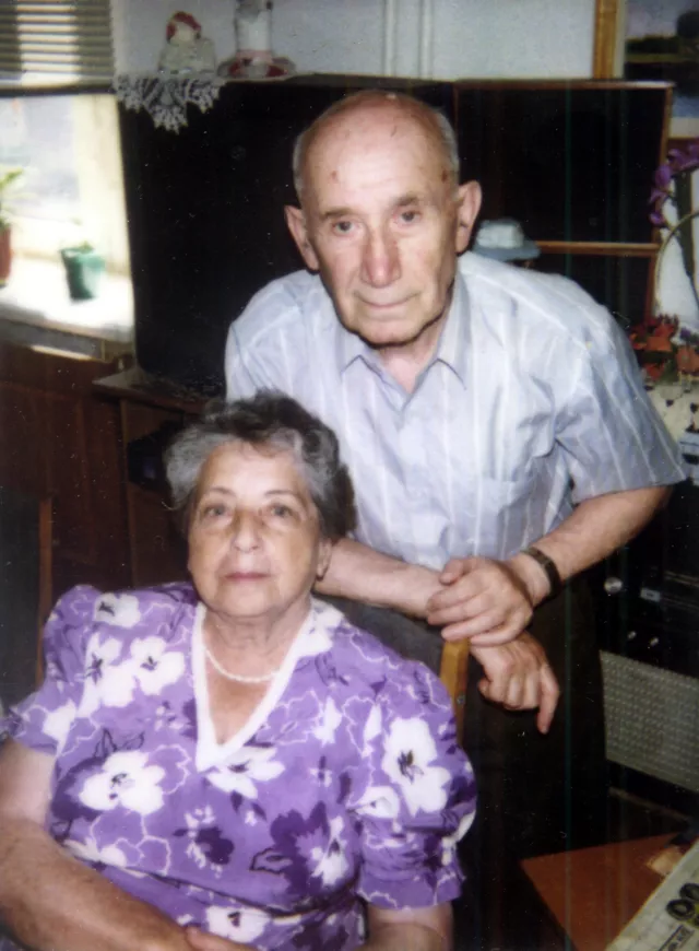Tsylia Aguf with her second husband Leon Rubashevskiy