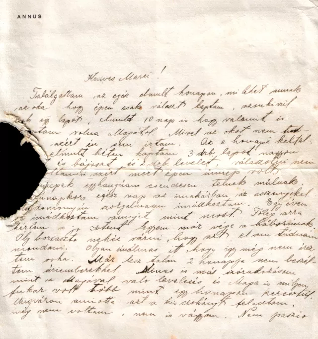 Berhida Anna levele Ringel Mórhoz Berhida Anna levele Ringel Mórhoz