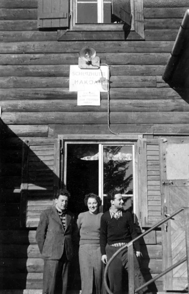 Herbert Reisner auf einem Ausflug mit der Jüdischen Hochschülerschaft