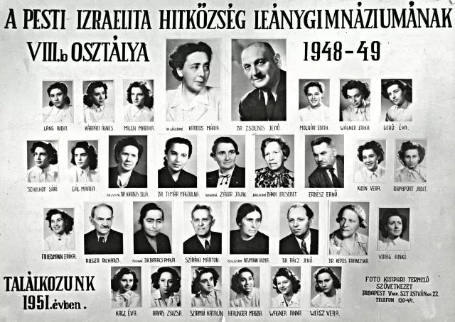 Kemény Andrásné érettségi tablója