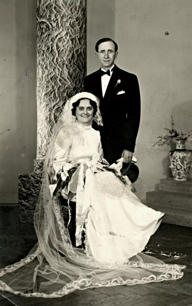 Erdõs Pál és Pálné esküvõi képe