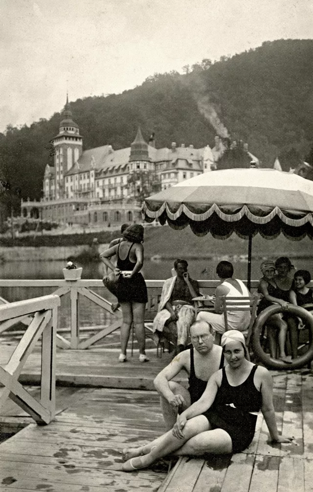 Izsák  Ede és felesége Lillafüreden