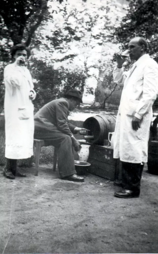 Eva Bato at the Jewish Hospital in Budapest Eva Bato at the Jewish Hospital in Budapest