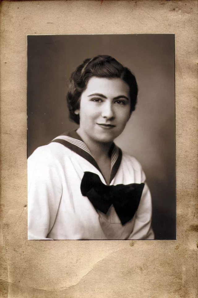 Eva Bato's school graduation photo Eva Bato's school graduation photo