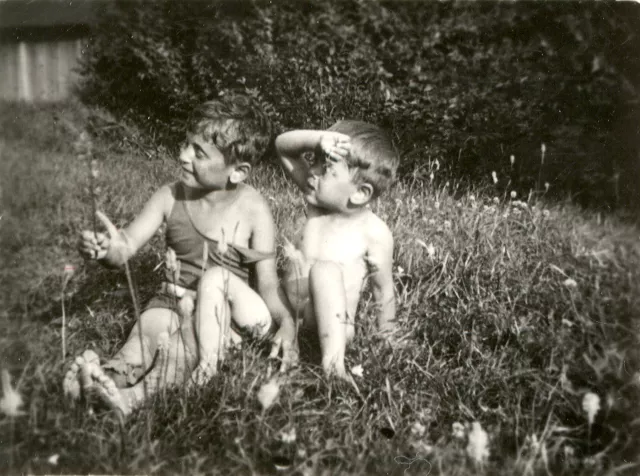 Pavel Potocky with his brother Asaf Auerbach