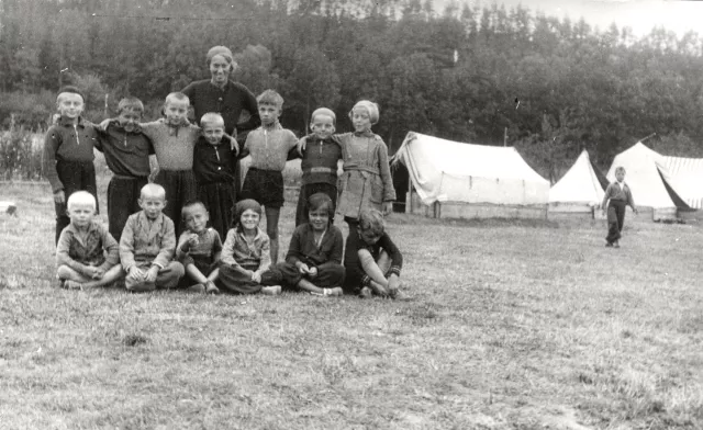 Asaf Auerbach at summer camp in Sobesin