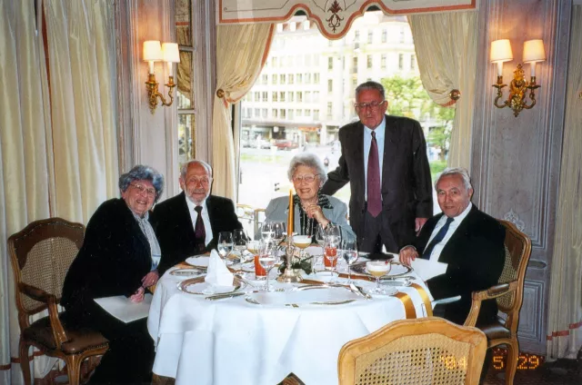 Edita Sheldon with her husband on a visit to Europe