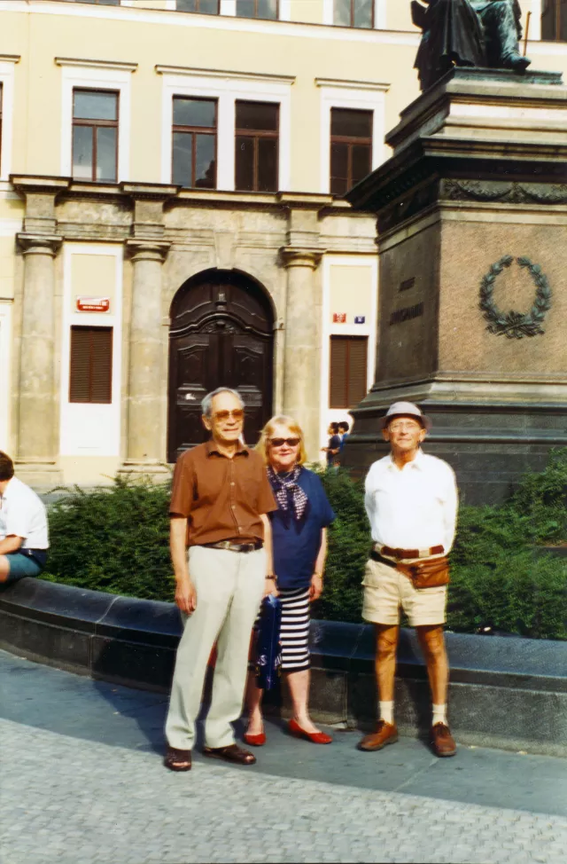 Pavel Potocky with his brother and his wife