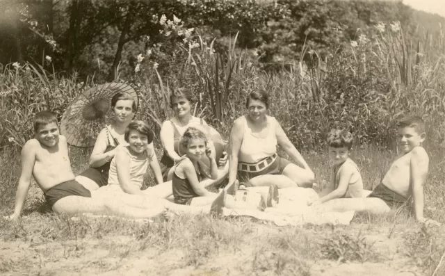 Ann Mrazkova with relatives on vacation in Austria