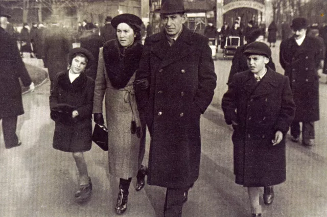 The Ginz family on a Sunday walk