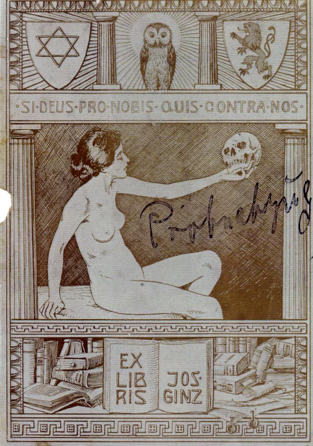Es libris used by Josef Ginz