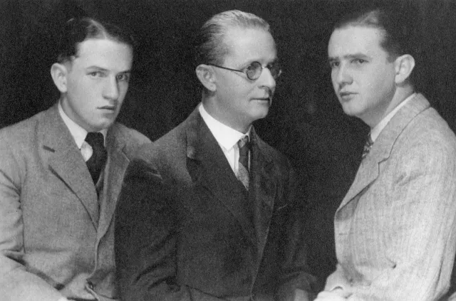 Arnost Korbel with his sons, Jan and Josef