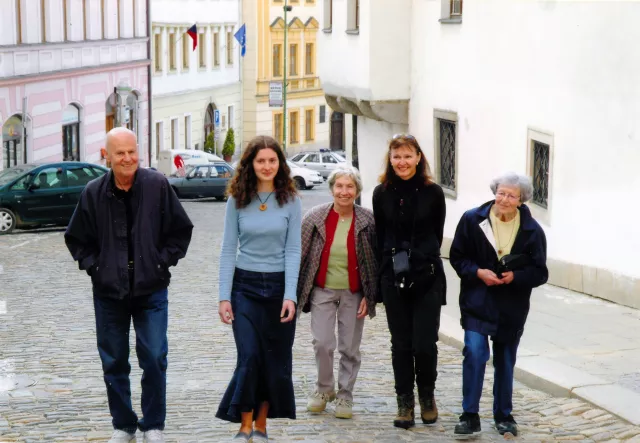 Helena Kovanicova with relatives