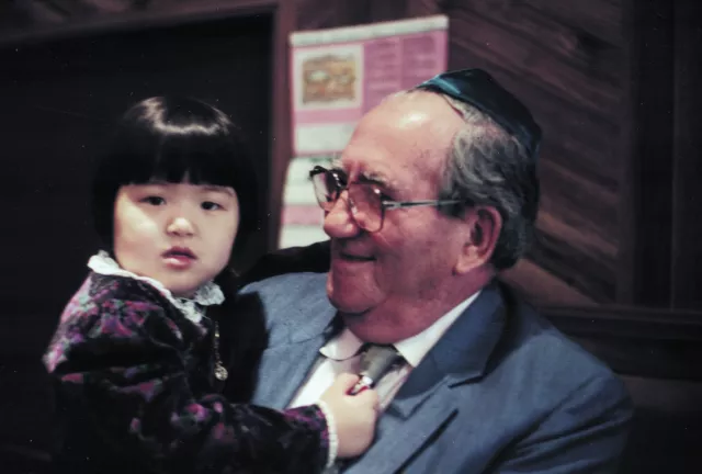 Ferenc Deutsch with a relative