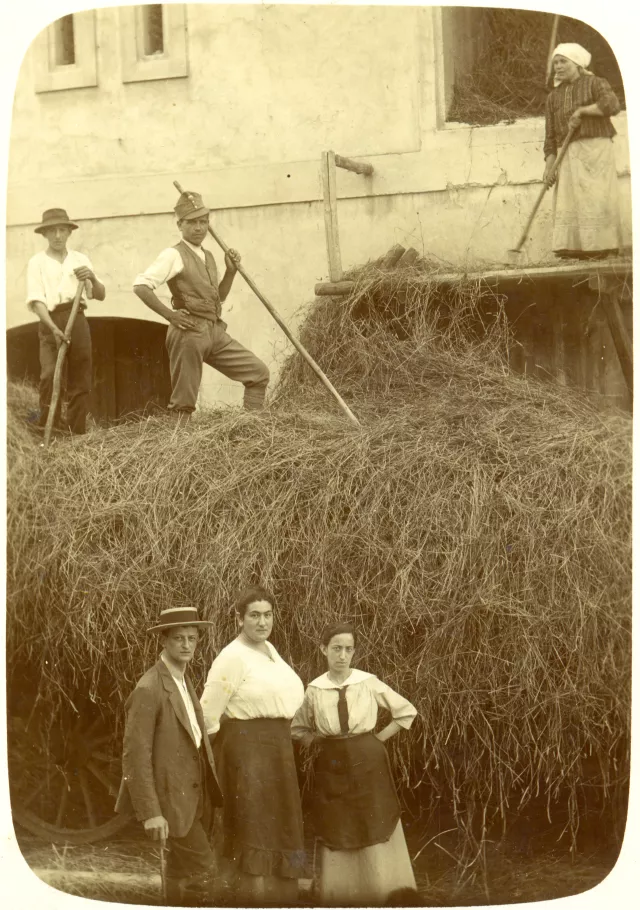Jiri Munk's relatives at their farm in Doubravice