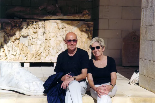 Jiri Munk with wife Alena Munkova in Jerusalem