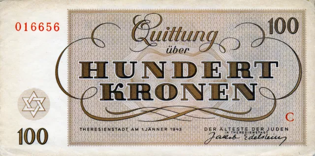 Terezin banknote