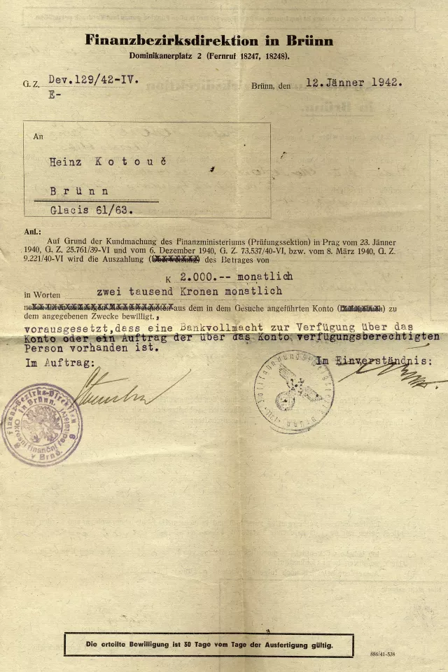 Certificate for Hanus Kotouc to access parents' account Certificate for Hanus Kotouc to access parents' account