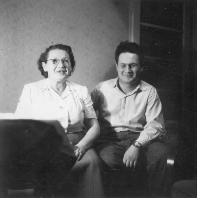 Gertruda Glasova and her son, Martin Glas